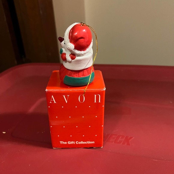 Avon Vintage Christmas Ornament NOT WORKING Teddy Bear Stocking Decor - Picture 8 of 8